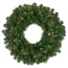 Pre-Lit Windsor Pine Artificial Christmas Wreath - 24-Inch, Clear Lights -Optimal Christmas Shop northlight gb yww824 gr 1 new 33336.1667597451
