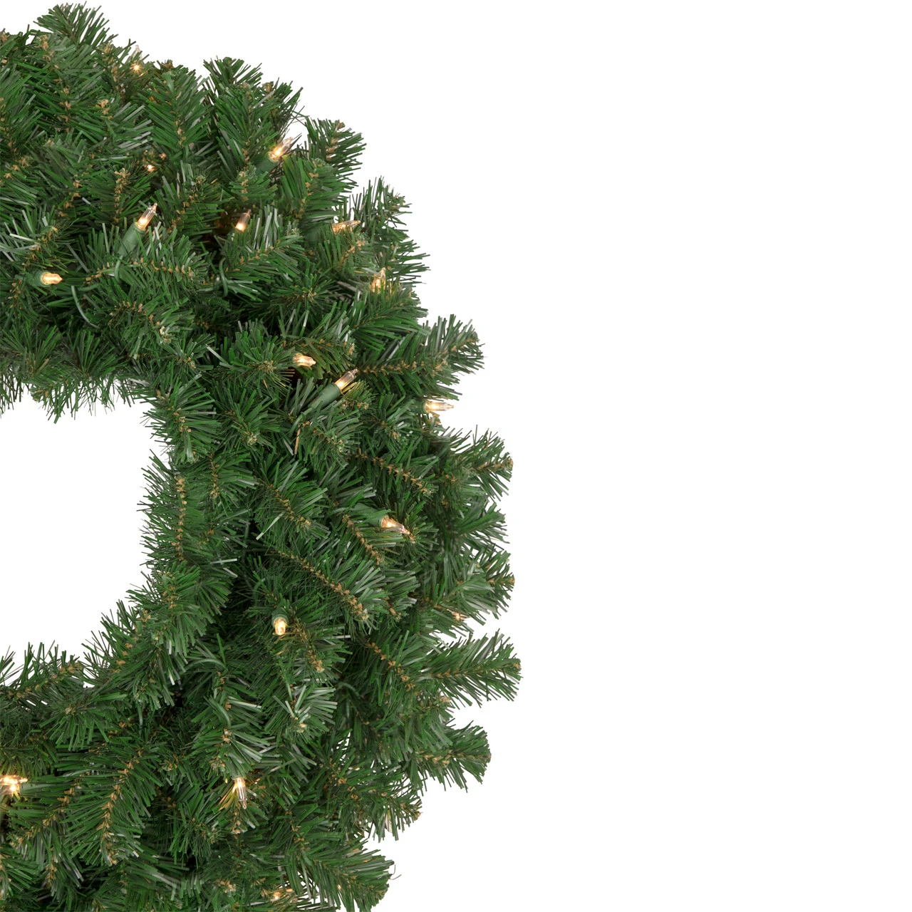 Pre-Lit Windsor Pine Artificial Christmas Wreath - 24-Inch, Clear Lights 6 Pre-Lit Windsor Pine Artificial Christmas Wreath - 24-Inch, Clear Lights - Image 4