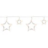 10 Count Clear LED Twinkle Star Icicle Christmas Lights, 10.25 Ft White Wire -Optimal Christmas Shop northlight gv94135 2 88006.1670637688