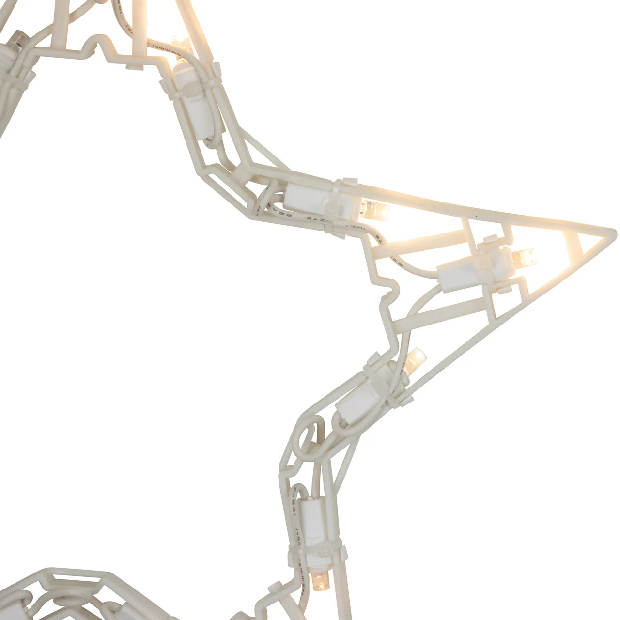 10 Count Clear LED Twinkle Star Icicle Christmas Lights, 10.25 Ft White Wire 5 10 Count Clear LED Twinkle Star Icicle Christmas Lights, 10.25 Ft White Wire - Image 3