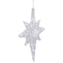 24" Color Changing Blue And White LED Bethlehem Star Hanging Christmas Decoration -Optimal Christmas Shop northlight gv94136 3 01405.1682111712