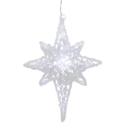 24" Color Changing Blue And White LED Bethlehem Star Hanging Christmas Decoration -Optimal Christmas Shop northlight gv94136 4 28784.1682111712