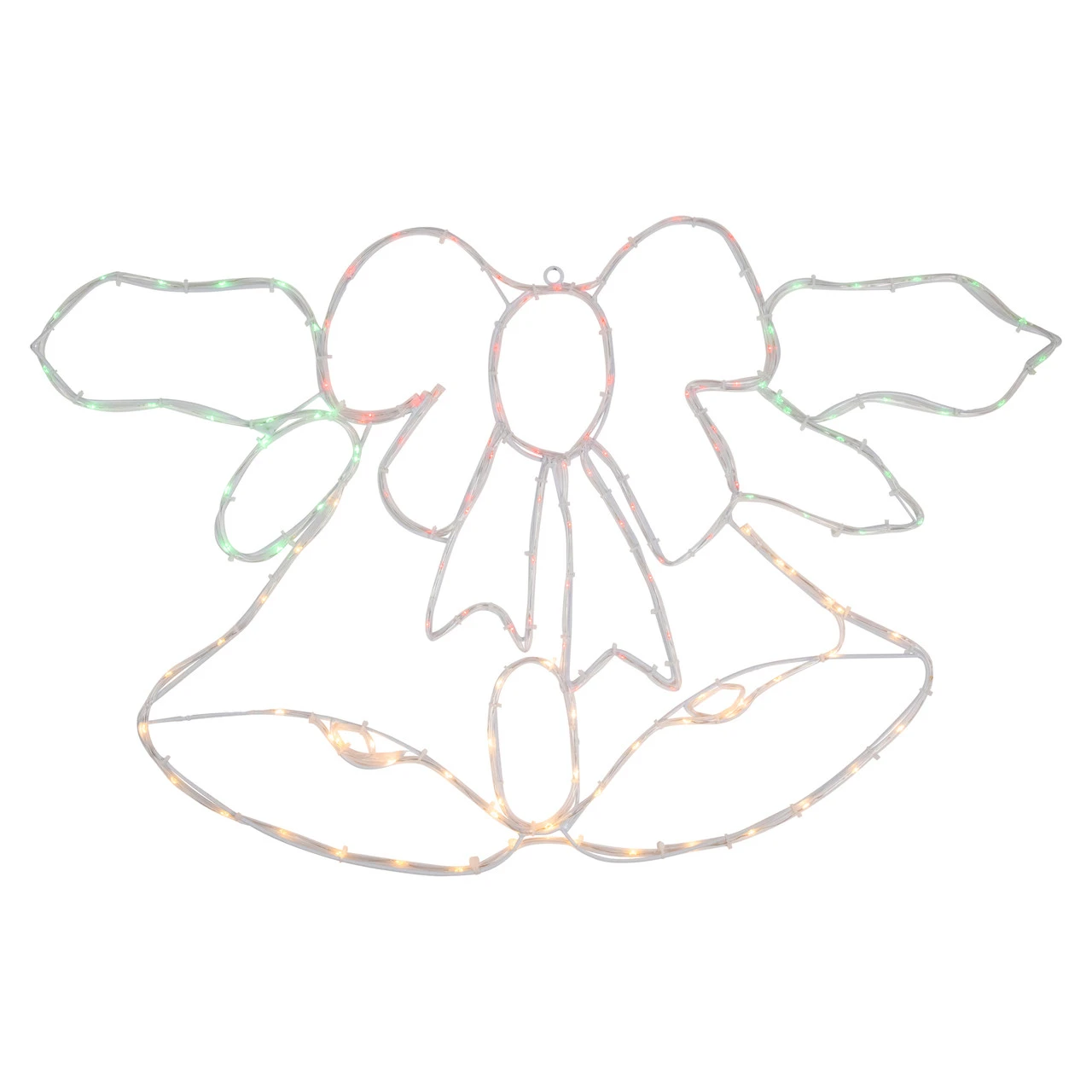 34" Lighted Christmas Bell And Bow Window Silhouette Decoration 5 34" Lighted Christmas Bell And Bow Window Silhouette Decoration - Image 3