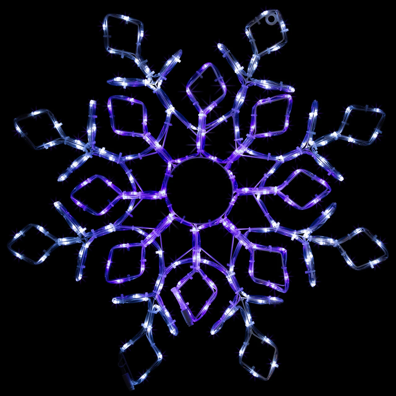 23" Lighted Snowflake Window Silhouette Christmas Decoration 3 23" Lighted Snowflake Window Silhouette Christmas Decoration