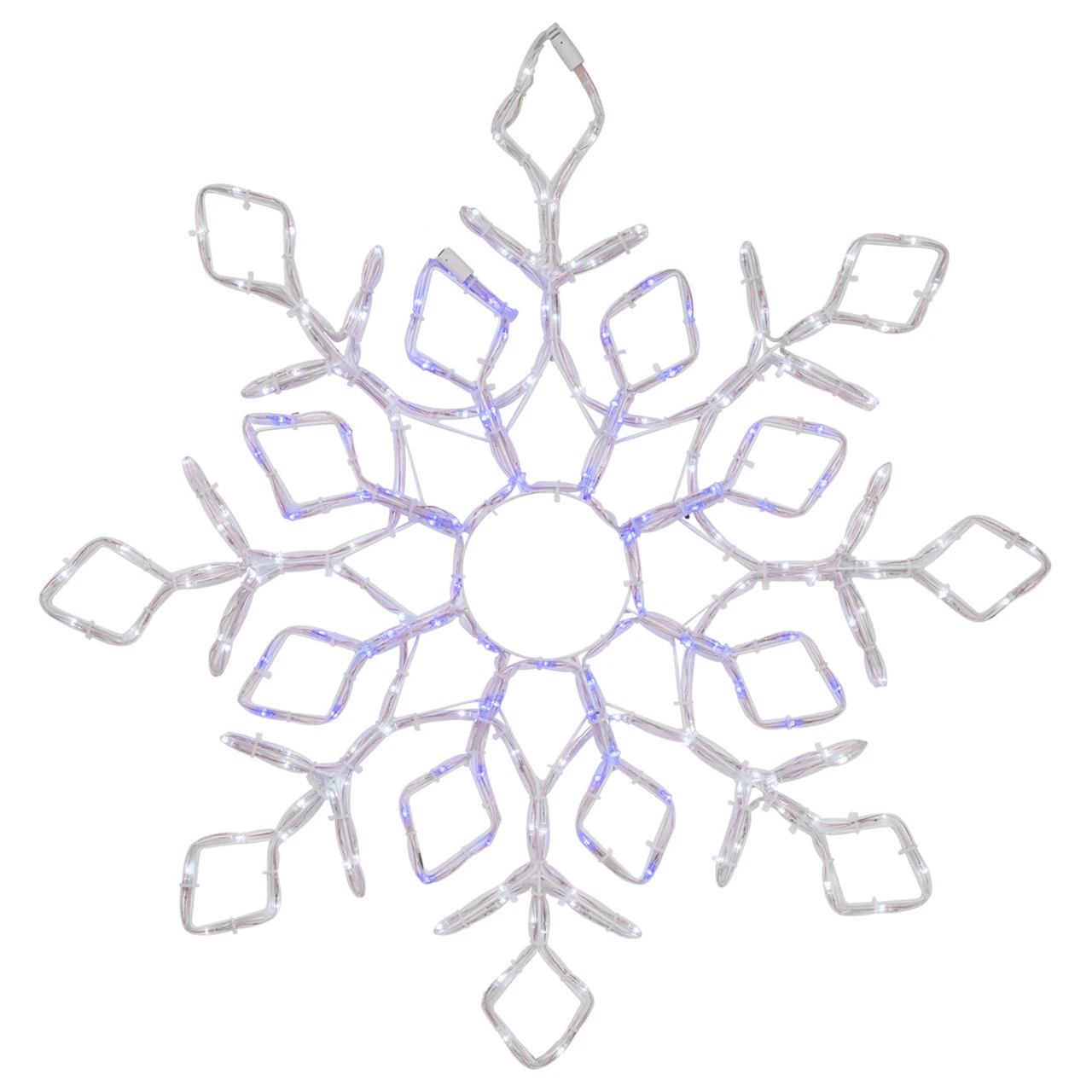 23" Lighted Snowflake Window Silhouette Christmas Decoration 5 23" Lighted Snowflake Window Silhouette Christmas Decoration - Image 3