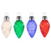 4 Count LED Multi-Color Giant C9 Faceted Twinkle Christmas Lights, 12 Ft White Wire -Optimal Christmas Shop northlight gv94155 1 85592.1667538722