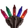 100ct Multi-Color Mini Christmas Lights - 35ft, Brown Wire -Optimal Christmas Shop northlight ha91218 updated multi 37066.1683296035