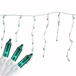 100 Count Teal Mini Icicle Christmas Lights, 3.5 Ft White Wire -Optimal Christmas Shop northlight ha91227 3 46598.1667529840