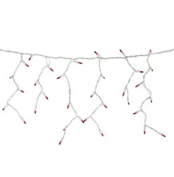 100 Count Red Mini Icicle Christmas Lights - 3.5 Ft White Wire 9 100 Count Red Mini Icicle Christmas Lights - 3.5 Ft White Wire -Optimal Christmas Shop northlight ha91233 layered 2 41800.1667533742