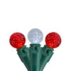 50 Count Red And White LED G12 Berry Christmas Lights, 15.9 Ft Green Wire -Optimal Christmas Shop northlight ha91252 1 sample 36921.1667534338