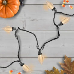 25 Count Warm White LED C9 Christmas Lights, 16 Ft Black Wire 6 25 Count Warm White LED C9 Christmas Lights, 16 Ft Black Wire -Optimal Christmas Shop northlight ha91289 2 72386.1667533472