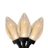 25 Count Warm White LED C9 Christmas Lights, 16 Ft Black Wire -Optimal Christmas Shop northlight ha91289 updated 85661.1667533472