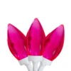 25 Count Pink LED C9 Christmas Lights, 16 Ft White Wire -Optimal Christmas Shop northlight ha91295 1 55305.1677523464