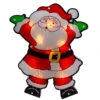 16.25" Lighted Holographic Santa Claus Christmas Window Silhouette 2 16.25" Lighted Holographic Santa Claus Christmas Window Silhouette -Optimal Christmas Shop northlight ha92189 1 97434.1667574163