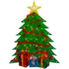 22.5" Lighted Christmas Tree With Presents Window Silhouette -Optimal Christmas Shop northlight ha92192 1 77170.1667575191