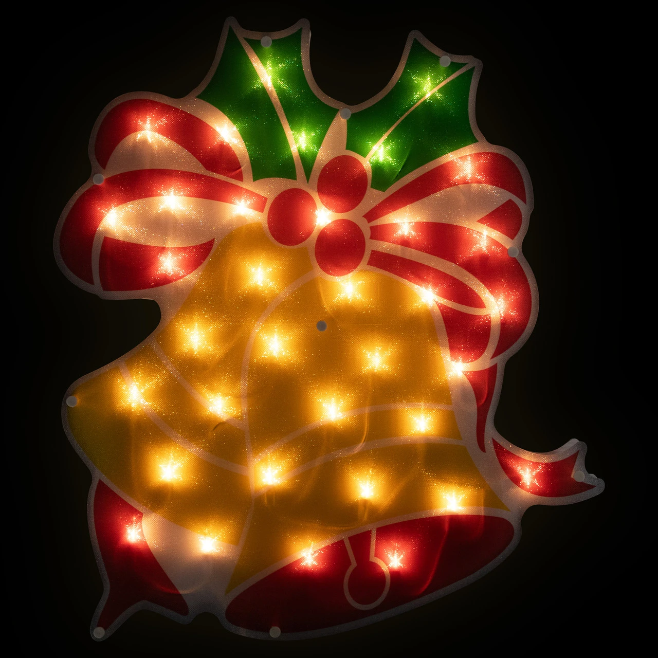 19" Lighted Christmas Bells Window Silhouette 3 19" Lighted Christmas Bells Window Silhouette