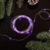 100ct Purple LED Micro Fairy Lights, 16ft Copper Wire -Optimal Christmas Shop northlight ha93759 1 81221.1677103265