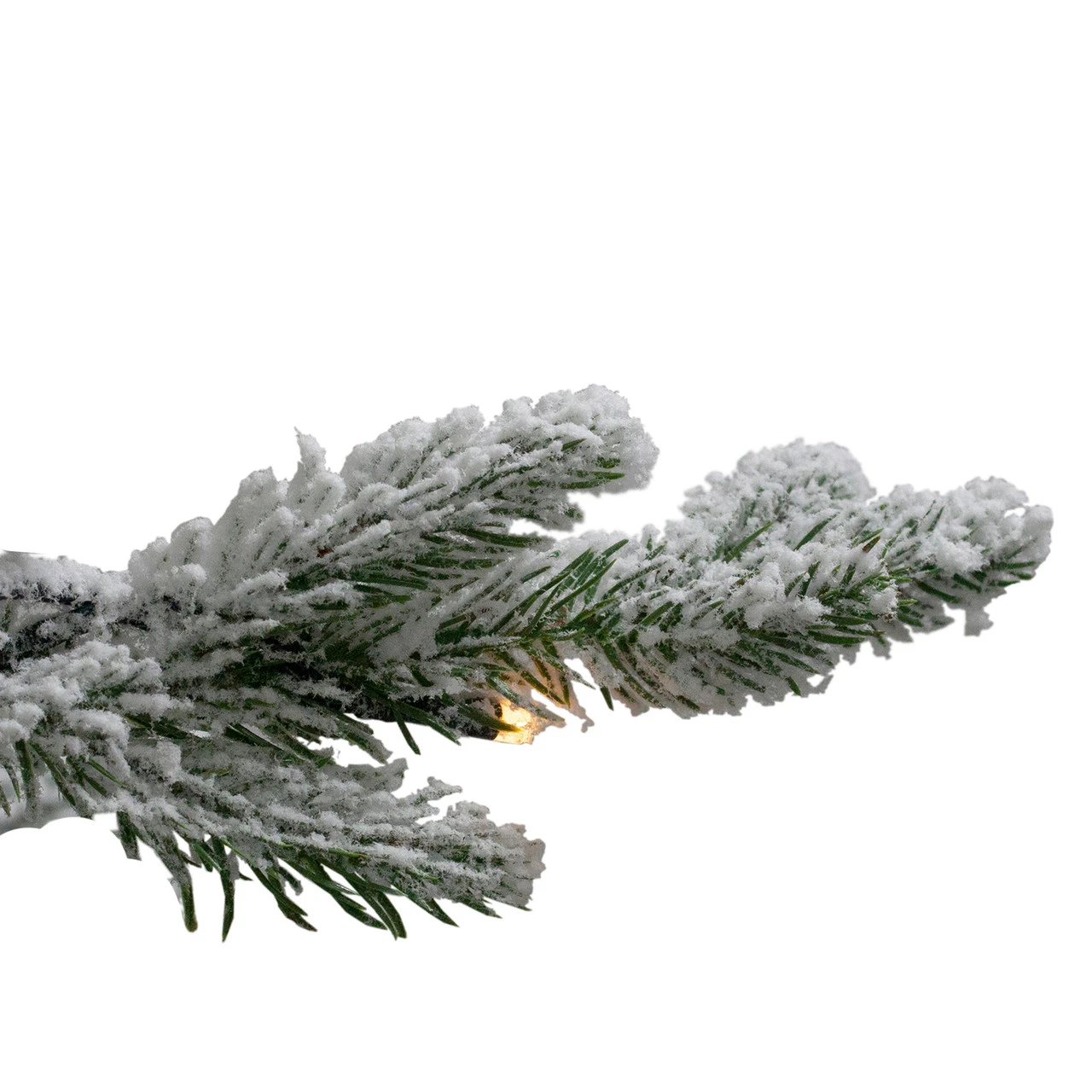 7.5' Pre-Lit Medium Flocked Winfield Fir Artificial Christmas Tree - Warm White LED Lights 5 7.5' Pre-Lit Medium Flocked Winfield Fir Artificial Christmas Tree - Warm White LED Lights - Image 3