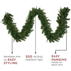 9' X 10" Roosevelt Fir Artificial Christmas Garland - Unlit -Optimal Christmas Shop northlight hb27084 thumbnail 45849.1667623611