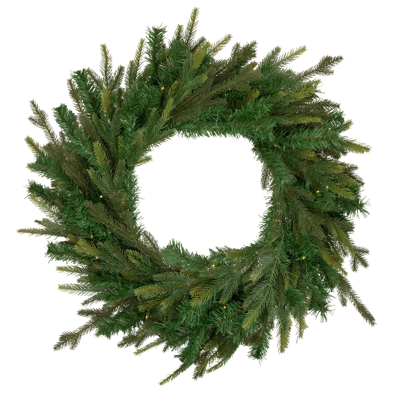 Pre-Lit LED Gunnison Pine Artificial Christmas Wreath - 24-Inch, Clear Lights 3 Pre-Lit LED Gunnison Pine Artificial Christmas Wreath - 24-Inch, Clear Lights