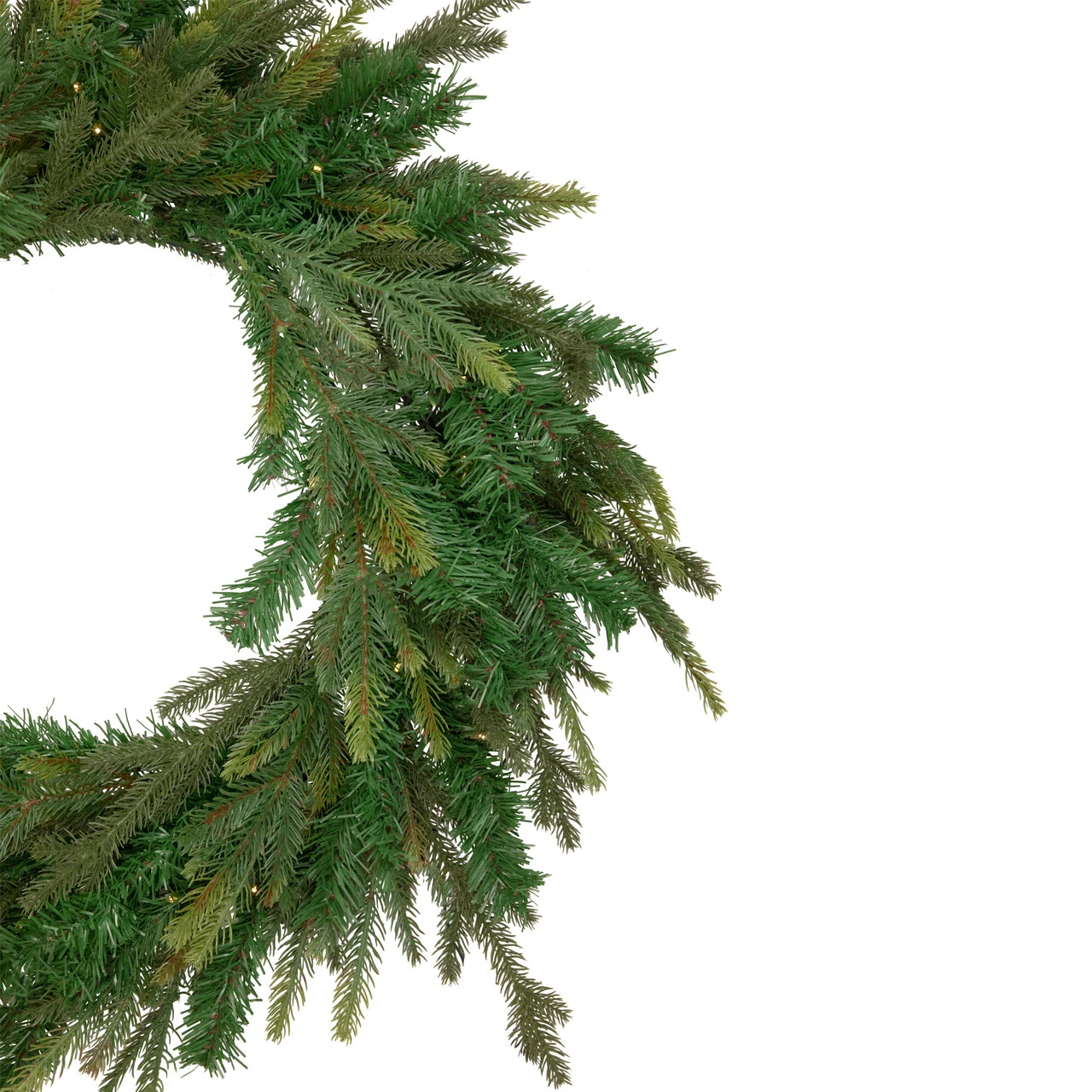 Pre-Lit LED Gunnison Pine Artificial Christmas Wreath - 24-Inch, Clear Lights 4 Pre-Lit LED Gunnison Pine Artificial Christmas Wreath - 24-Inch, Clear Lights - Image 2