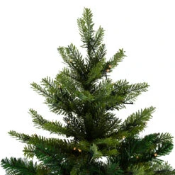 6.5' Pre-Lit Woodcrest Pine Artificial Christmas Tree - Warm White LED Lights -Optimal Christmas Shop northlight hb27101 2 57730.1667572637