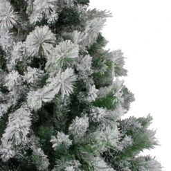 6.5' Flocked Somerset Spruce Artificial Christmas Tree - Unlit -Optimal Christmas Shop northlight hb27110 1 16289.1667530004