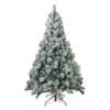 7.5' Flocked Somerset Spruce Artificial Christmas Tree - Unlit -Optimal Christmas Shop northlight hb27110 78710.1667487763