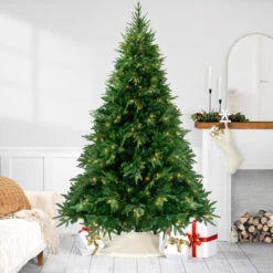 7.5' Pre-Lit Full Silverthorne Fir Artificial Christmas Tree - Clear Lights