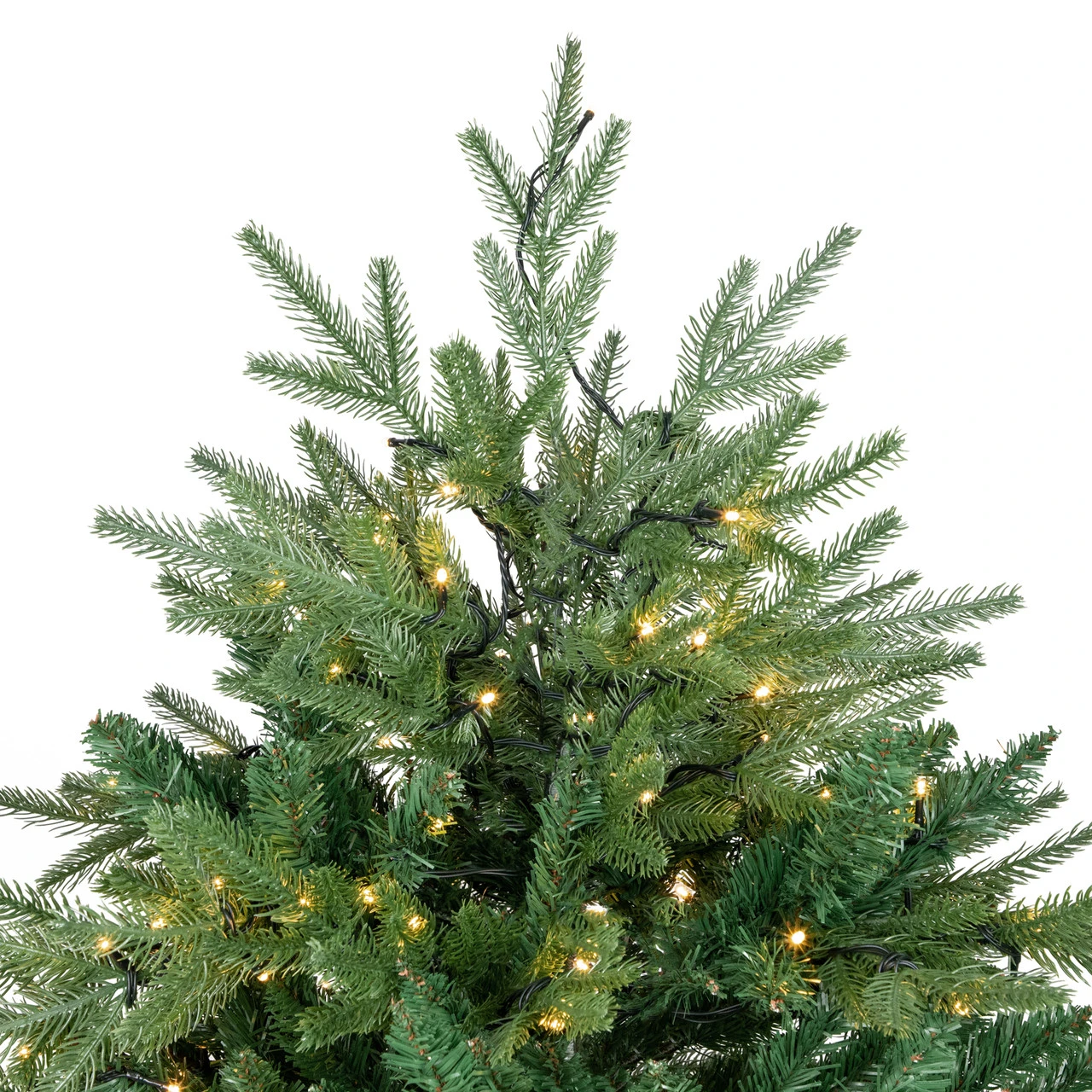 6.5' Pre-Lit Juniper Pine Artificial Christmas Tree, Warm White LED Lights 5 6.5' Pre-Lit Juniper Pine Artificial Christmas Tree, Warm White LED Lights - Image 3