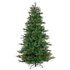 7.5' Pre-Lit Hudson Fir Artificial Christmas Tree, Warm White LED Lights -Optimal Christmas Shop northlight hb92572 4 33134.1667663809