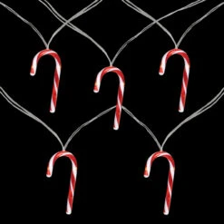 7ct Red And White Candy Cane Christmas Lights - 4.5ft Clear Wire -Optimal Christmas Shop northlight hc90642 sample 2 79787.1682459870