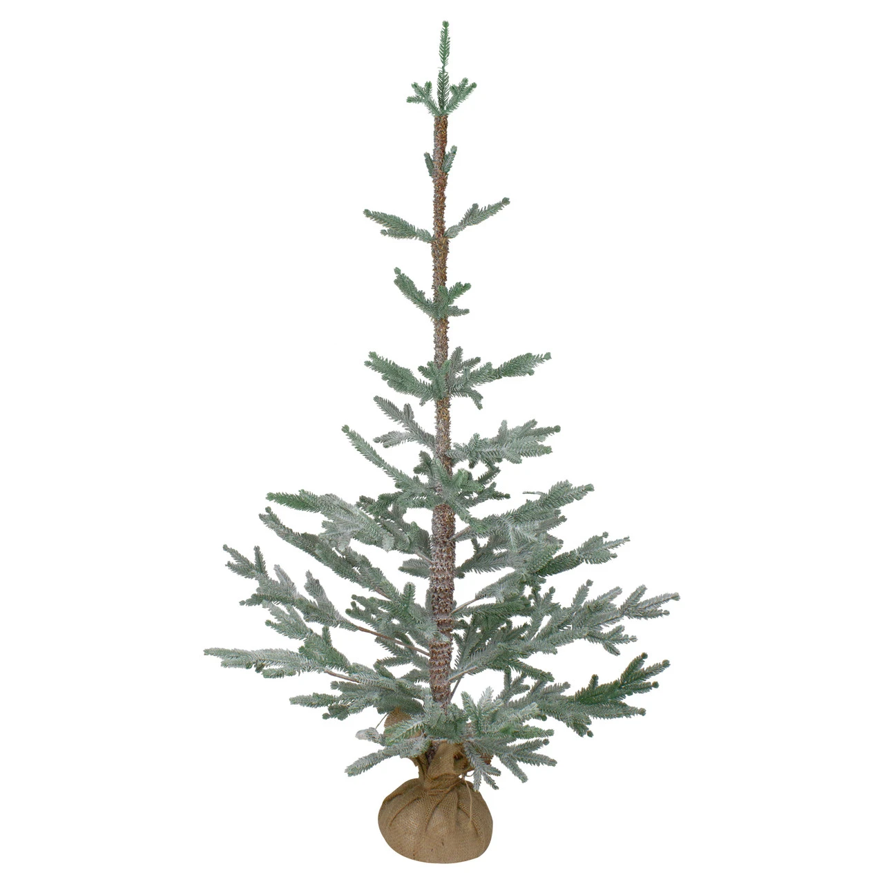 4' Snow Covered Frosted Pine Artificial Christmas Tree With Jute Base – Unlit 3 4' Snow Covered Frosted Pine Artificial Christmas Tree With Jute Base – Unlit