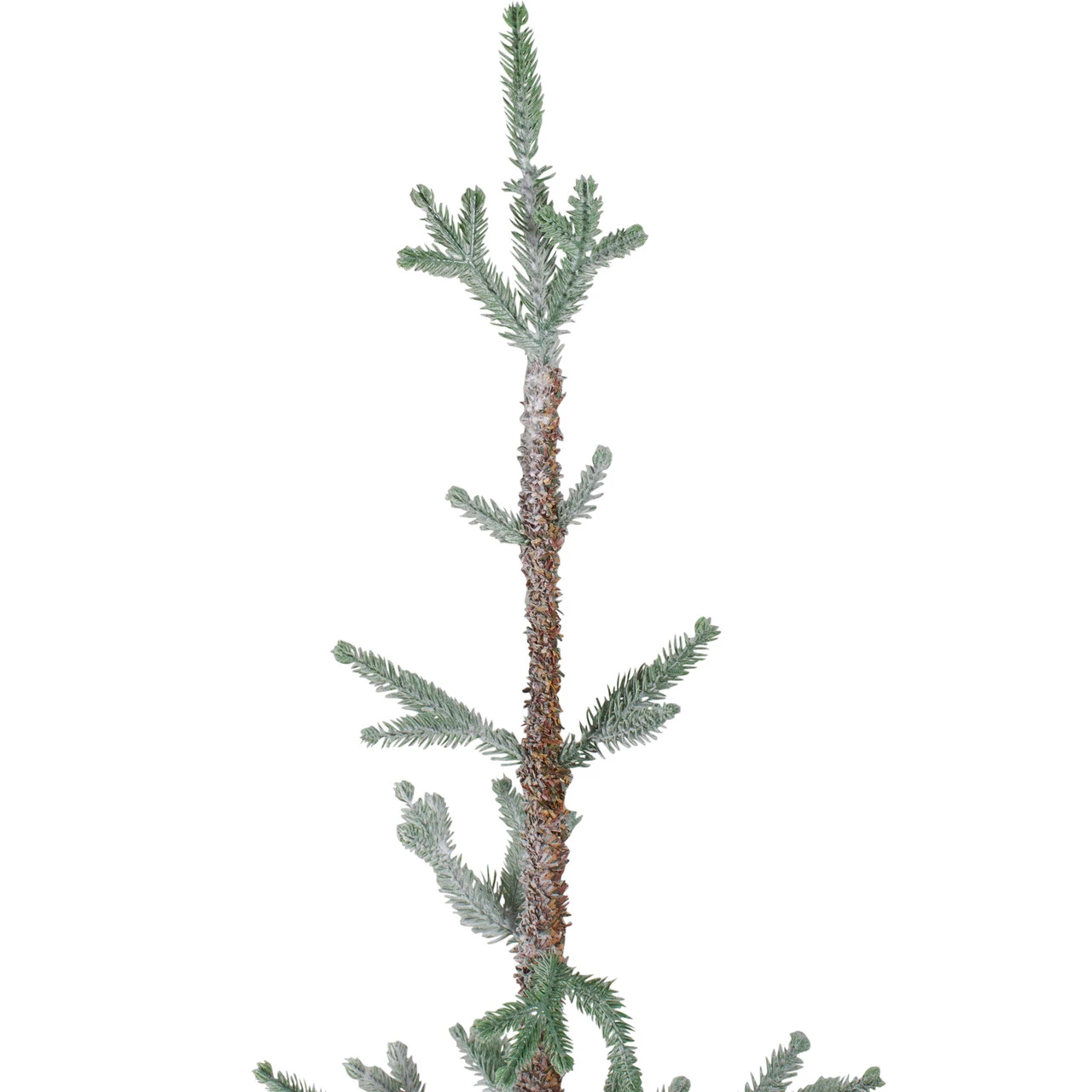5' Snow Covered Slim Pine Artificial Christmas Tree With Jute Base– Unlit 7 5' Snow Covered Slim Pine Artificial Christmas Tree With Jute Base– Unlit - Image 5