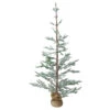 5' Snow Covered Slim Pine Artificial Christmas Tree With Jute Base– Unlit -Optimal Christmas Shop northlight hn89326 18099.1667658082