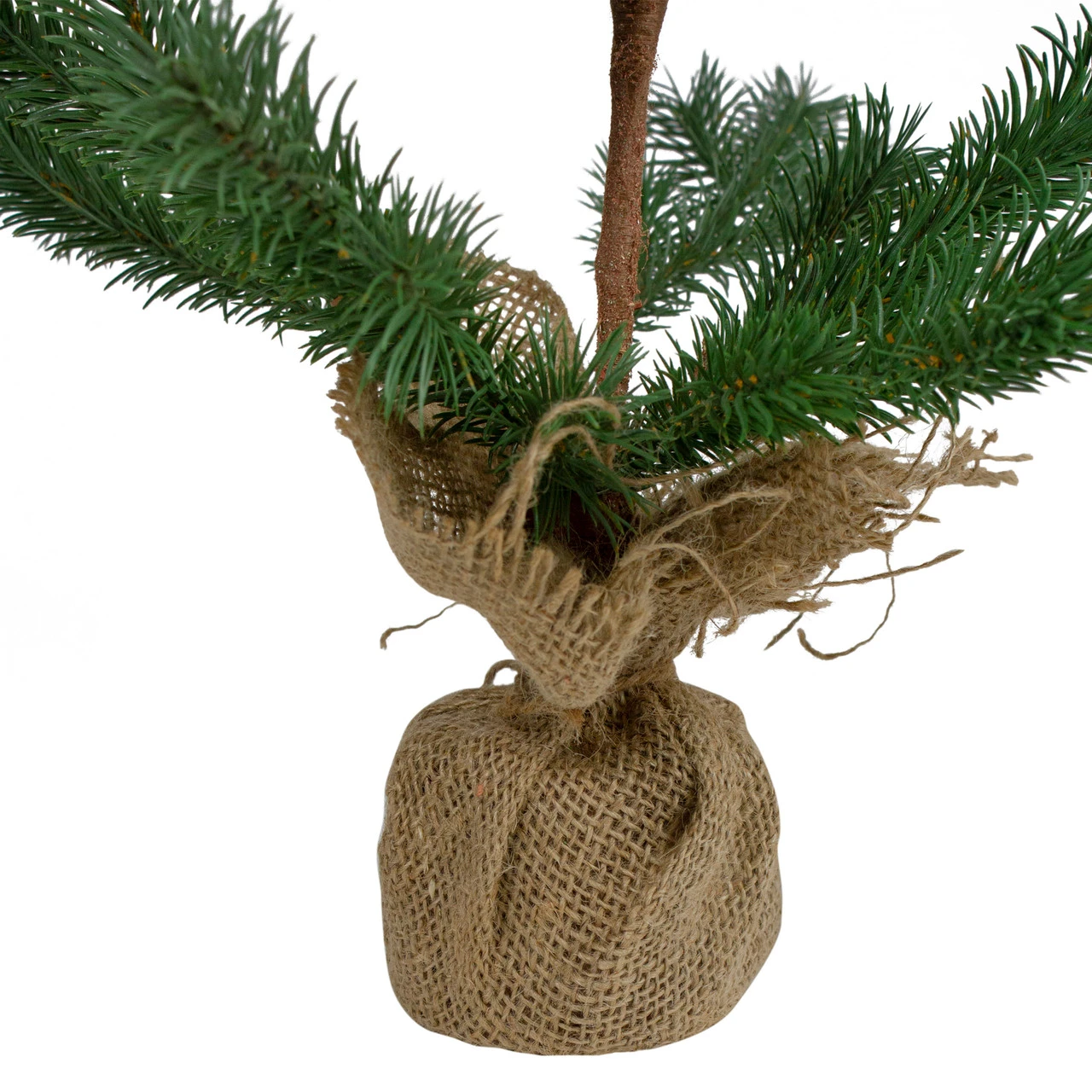 2' Ponderosa Pine Artificial Christmas Tree Jute Base Decoration – Unlit 7 2' Ponderosa Pine Artificial Christmas Tree Jute Base Decoration – Unlit - Image 5