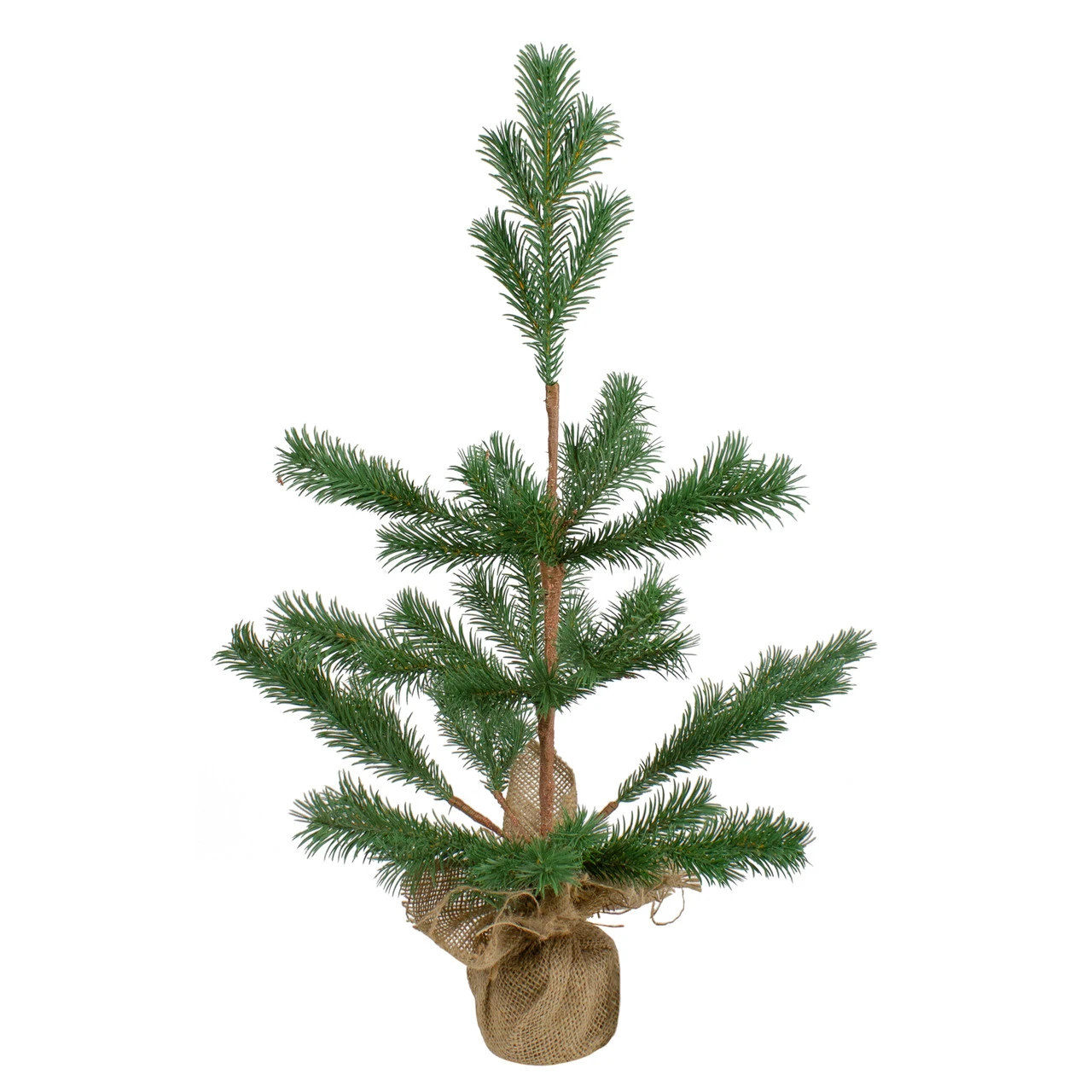 2' Ponderosa Pine Artificial Christmas Tree Jute Base Decoration – Unlit 4 2' Ponderosa Pine Artificial Christmas Tree Jute Base Decoration – Unlit - Image 2