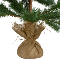 3' Ponderosa Pine Artificial Christmas Tree With Jute Base – Unlit -Optimal Christmas Shop northlight hn91122 3 37291.1667573285