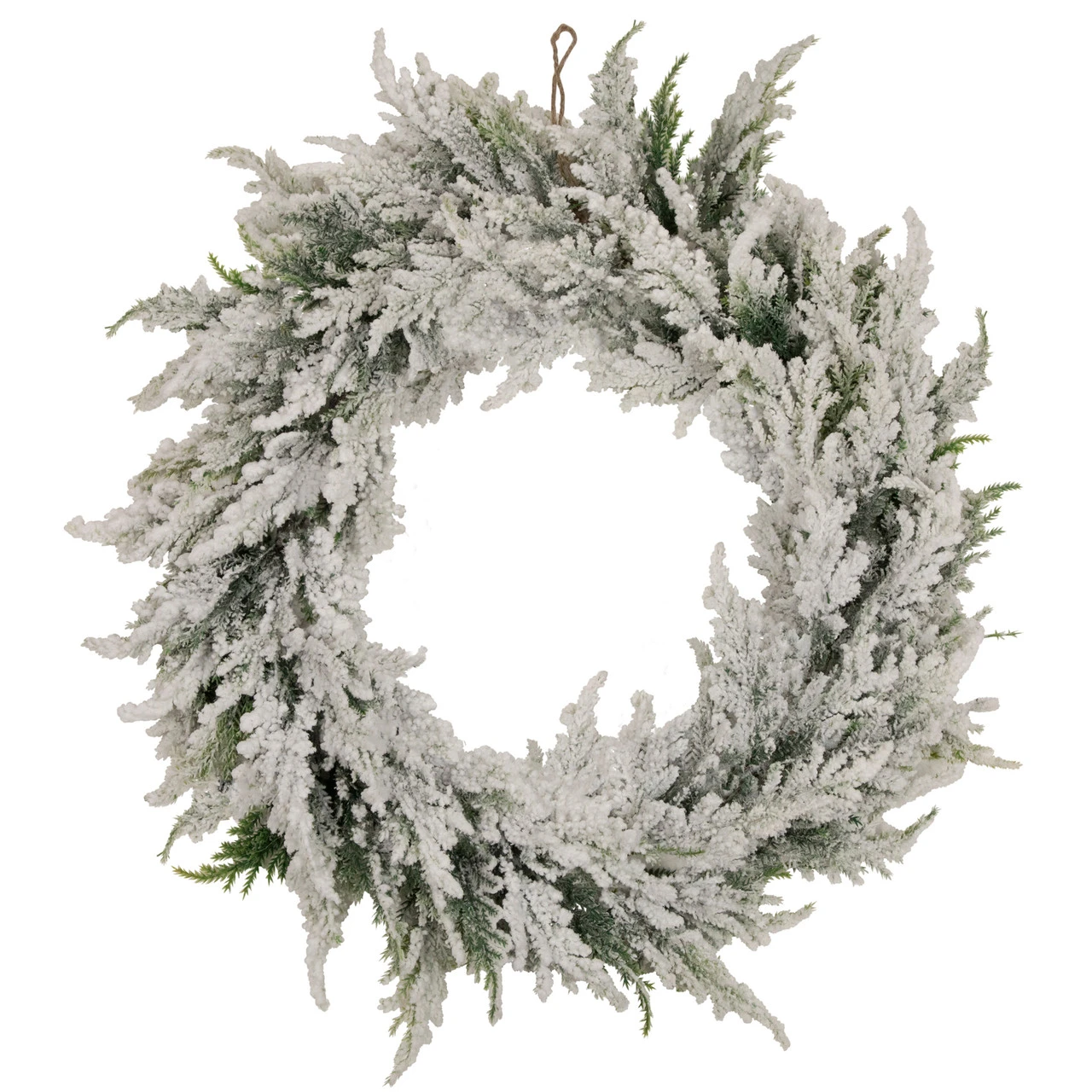 Heavily Flocked Pine Artificial Christmas Wreath, 20-Inch, Unlit 3 Heavily Flocked Pine Artificial Christmas Wreath, 20-Inch, Unlit