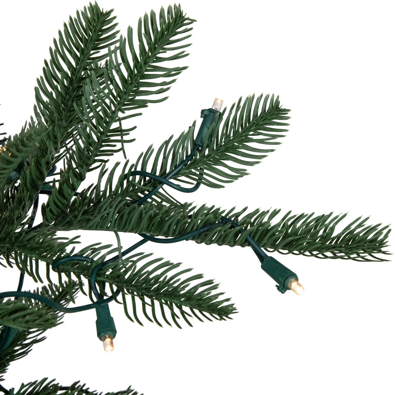 6.5' Pre-Lit Nordmann Fir Artificial Christmas Tree, Warm Clear LED Lights 6 6.5' Pre-Lit Nordmann Fir Artificial Christmas Tree, Warm Clear LED Lights - Image 4