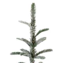 6.5' Green Slim Flocked Nordmann Fir Artificial Christmas Tree - Unlit 10 6.5' Green Slim Flocked Nordmann Fir Artificial Christmas Tree - Unlit -Optimal Christmas Shop northlight j00089 5 64203.1667643230