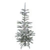 6.5' Green Slim Flocked Nordmann Fir Artificial Christmas Tree - Unlit 2 6.5' Green Slim Flocked Nordmann Fir Artificial Christmas Tree - Unlit -Optimal Christmas Shop northlight j00090 98914.1667643229
