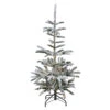 7.5' Pre-Lit Slim Nordmann Fir Flocked Artificial Christmas Tree - Warm Clear LED Lights -Optimal Christmas Shop northlight j00093 21484.1678117854