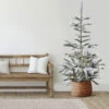 9' Pre-Lit Green Flocked Nordmann Fir Artificial Christmas Tree - Warm Clear LED Lights -Optimal Christmas Shop northlight j00093 22778.1667575881