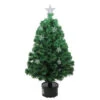 4' Pre-Lit Potted Fiber Optic Artificial Christmas Tree With Stars - Multicolor Lights -Optimal Christmas Shop northlight j15603 1 06154.1667573517