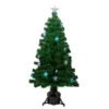 4' Pre-lit Potted Medium Pine Color Changing Star Artificial Christmas Tree - Multi-Color Fiber Optic LED Lights -Optimal Christmas Shop northlight j65092 14817.1667663104