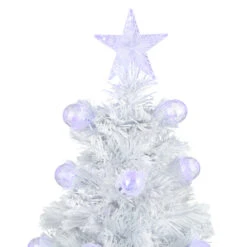 3' Pre-Lit White Fiber Optic Artificial Christmas Tree, White Lights 9 3' Pre-Lit White Fiber Optic Artificial Christmas Tree, White Lights -Optimal Christmas Shop northlight j65105 3 04277.1683034941