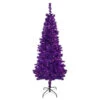 6' Pre-Lit Purple Artificial Tinsel Christmas Tree, Clear Lights 1 6' Pre-Lit Purple Artificial Tinsel Christmas Tree, Clear Lights -Optimal Christmas Shop northlight j92319 1 68430.1667663528