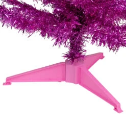 4' Pink Artificial Tinsel Christmas Tree, Unlit -Optimal Christmas Shop northlight j92321 3 37334.1667535857