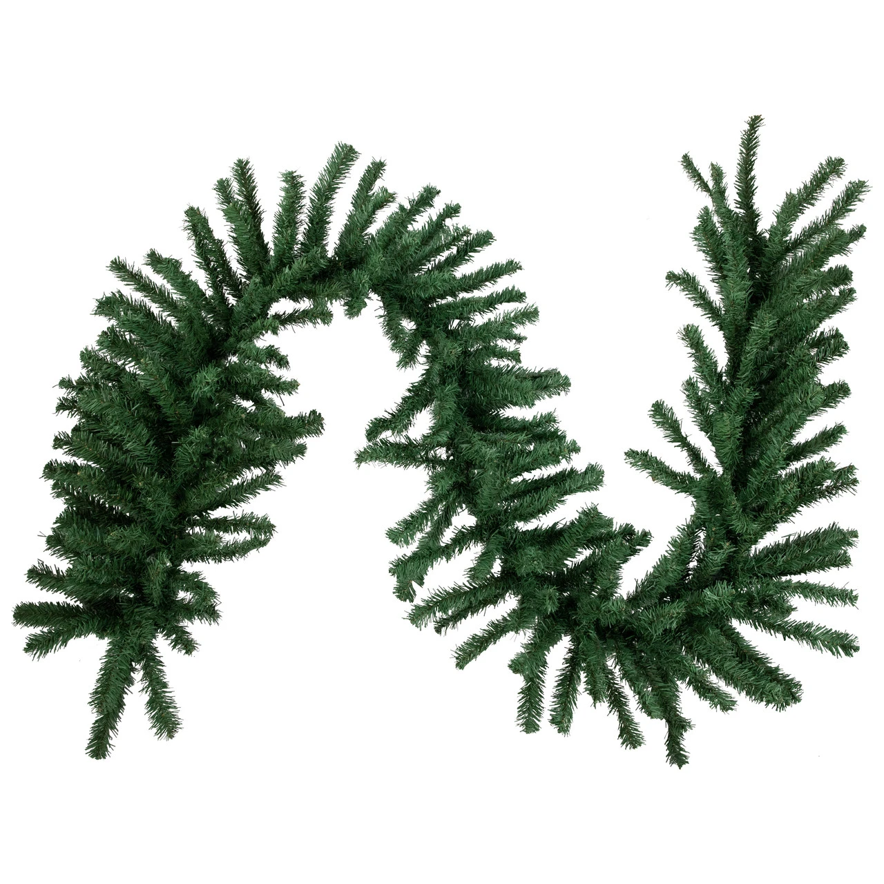 9' X 20" Green Artificial Pine Christmas Garland, Unlit 3 9' X 20" Green Artificial Pine Christmas Garland, Unlit